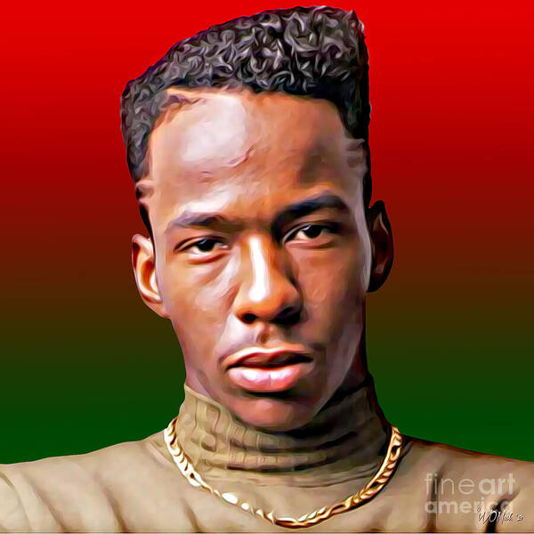 Portraits Art Print featuring the digital art A Portrait of Bobby Brown by Walter Neal