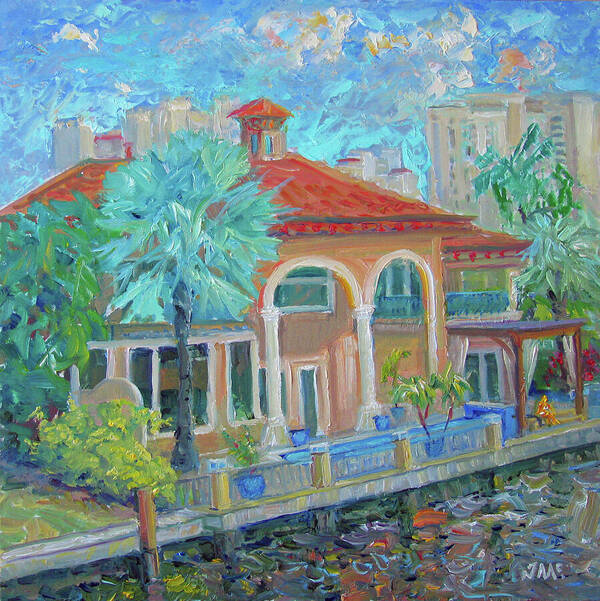 House Art Print featuring the painting Boca Lifestyle by John McCormick