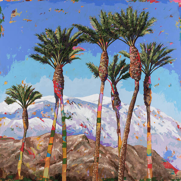 California Art Print featuring the painting California Winter #4 by David Palmer