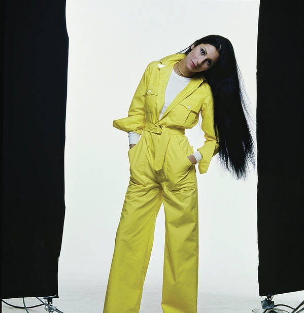 Fashion Art Print featuring the photograph Cher in Ralph Lauren Jumpsuit by Chris von Wangenheim