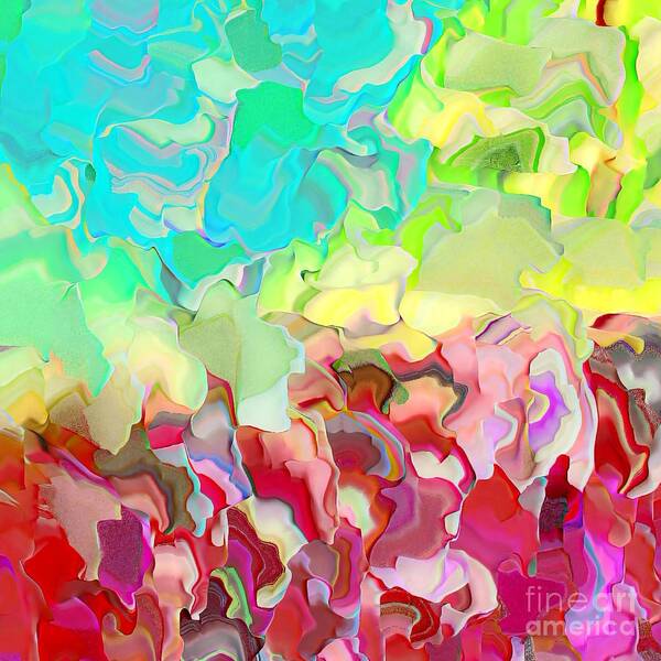 Color Art Print featuring the digital art Colors For Barbara by Rachel Hannah