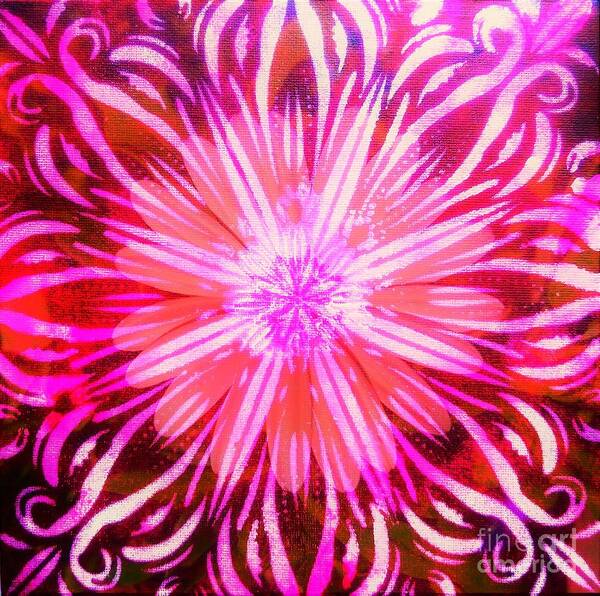 Crown Art Print featuring the painting Crown Chakra by Jacqueline McReynolds