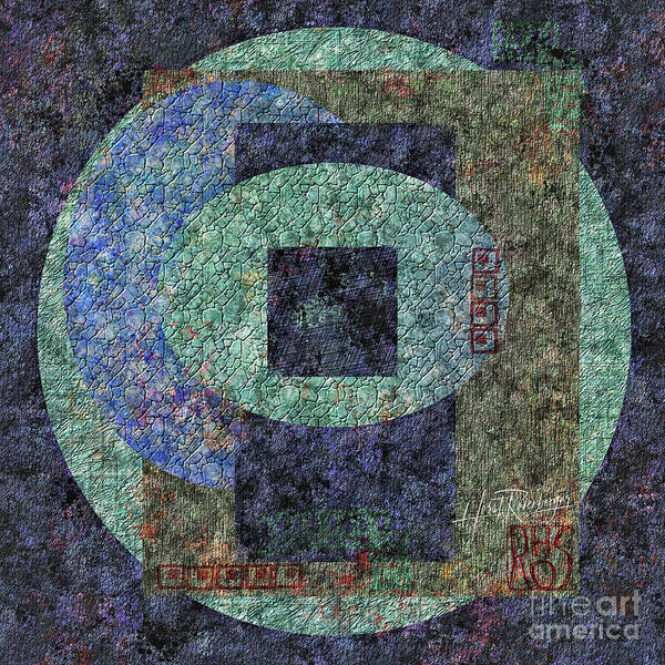 Abstract Art Print featuring the painting Emotions Turn In A Circle by Horst Rosenberger