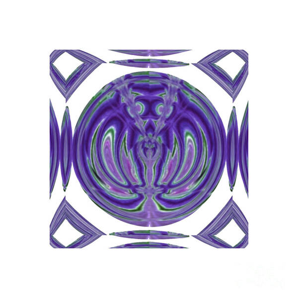 Purple Art Print featuring the digital art Eresus Cinnaberinus by Designs By L