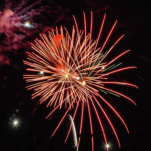 4 Th July Art Print featuring the photograph Firesworks 2022 by Louis Dallara