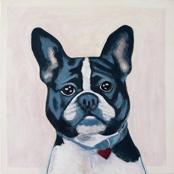 French Art Print featuring the painting Frenchie by Pamela Schwartz