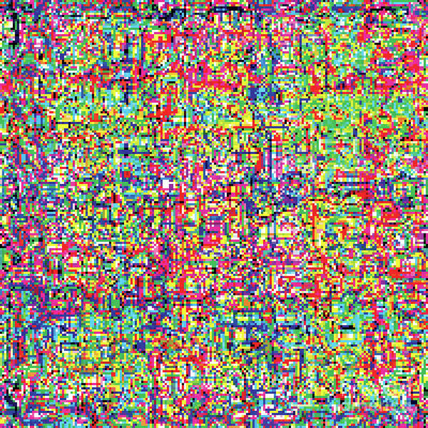 Pixel Art Print featuring the digital art Glitch Number 6 by Cu Biz