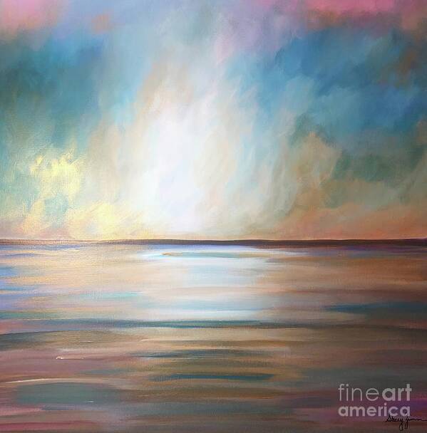 Gold Art Print featuring the painting Golden Light by Stacey Zimmerman