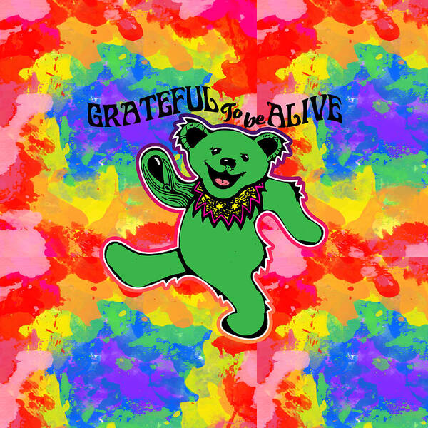 Grateful Art Print featuring the digital art Grateful To Be Alive by Christina Rick