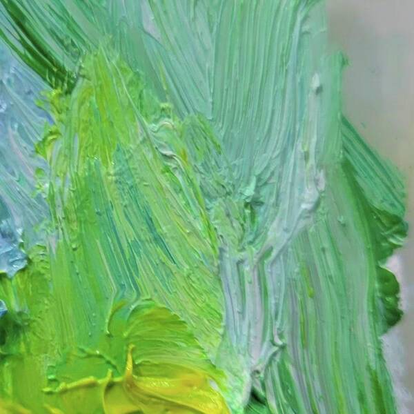 Paint Art Print featuring the painting Green Paint by Joe Roache