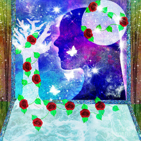 Hope Springs Eternal Art Print featuring the mixed media Hope Springs Eternal by Diamante Lavendar