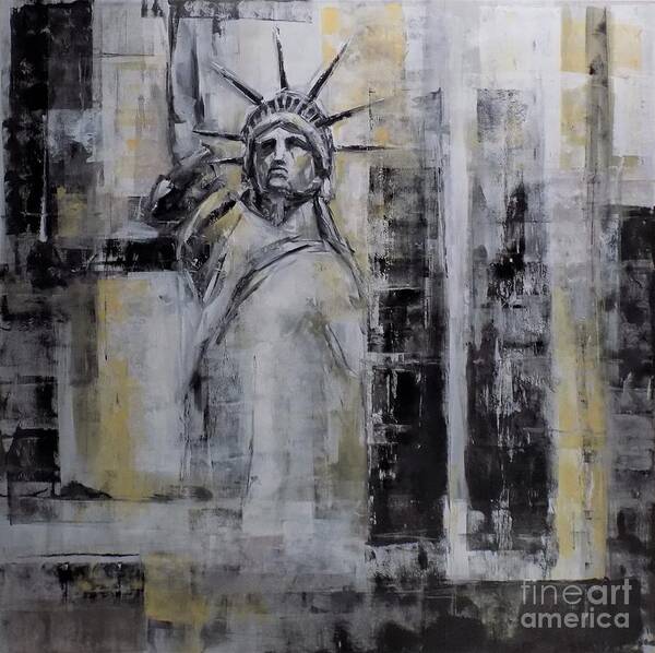 Liberty Art Print featuring the painting We're Still Standing by Dan Campbell