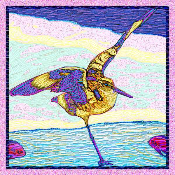 St. Augustine Art Print featuring the digital art In Flight by Rod Whyte