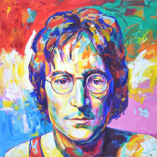 John Lennon Art Print featuring the painting John Lennon by Iryna Kastsova