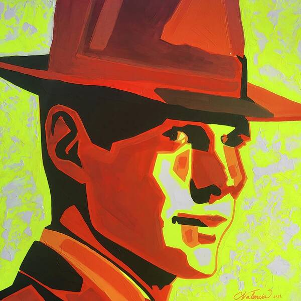  Art Print featuring the painting Johnny Handsome by Emanuel Alvarez Valencia