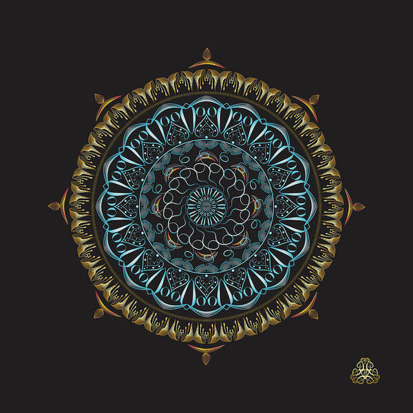 Mandala Art Print featuring the digital art KUKLOS No 4341 by Alan Bennington