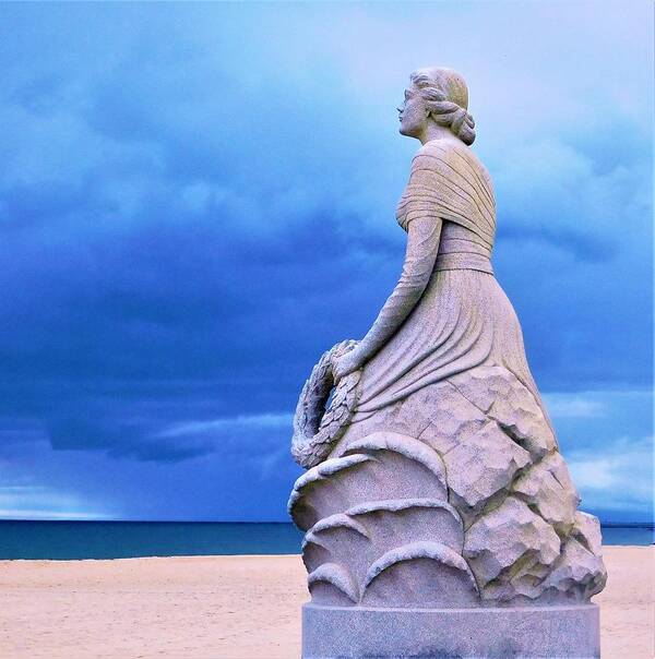 - Lady Of The Sea - Hampton Nh Art Print featuring the photograph - Lady of the Sea - Hampton NH by THERESA Nye