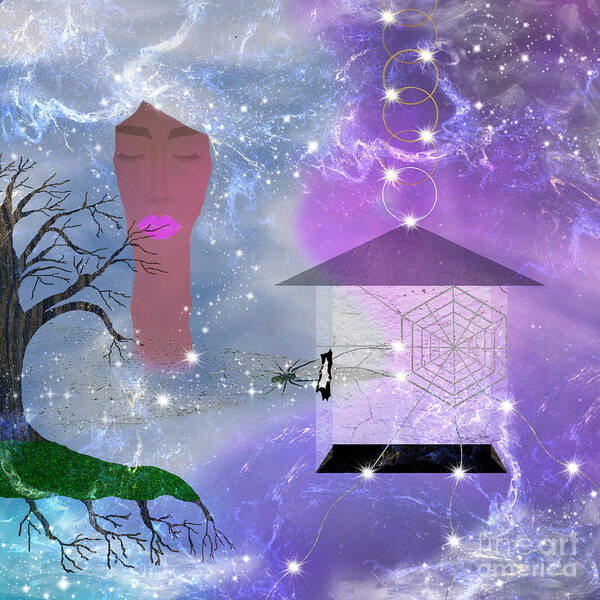 Letting Go Art Print featuring the mixed media Letting Go by Diamante Lavendar