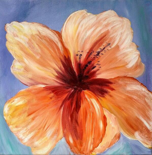 Lily Art Print featuring the painting Lily Beauty by Lynne McQueen