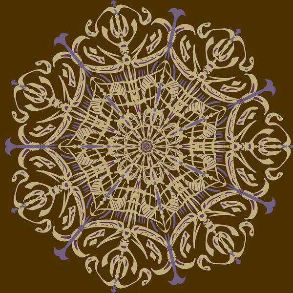 Mandala Art Print featuring the digital art Mandala Classic by Eileen Backman