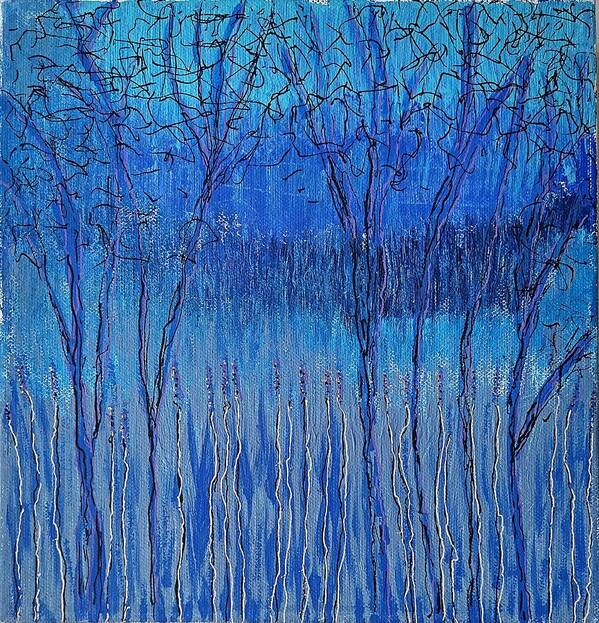 Nature Art Print featuring the painting Marsh Twilight by Pam O'Mara