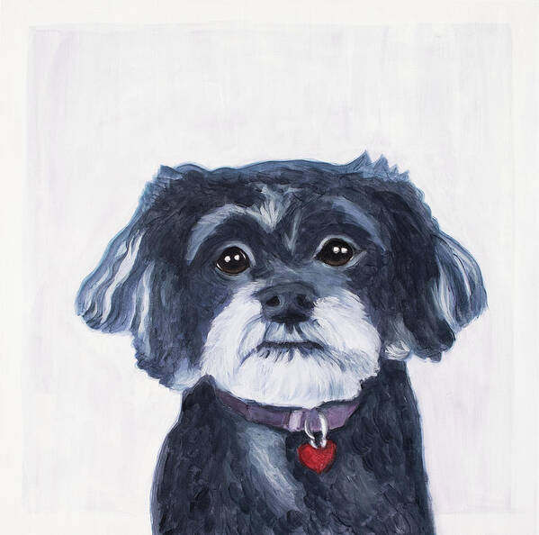 Poodle Art Print featuring the painting Megan by Pamela Schwartz