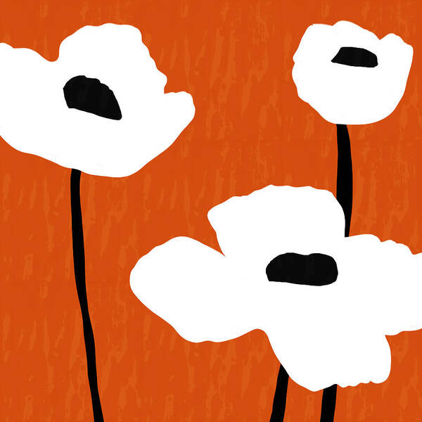 Orange Art Print featuring the photograph Mod Poppies Orange- Art by Linda Woods by Linda Woods