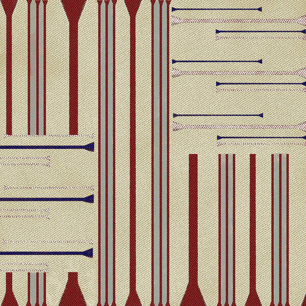 Stripe Art Print featuring the digital art Modern African Ticking Stripe by Sand And Chi