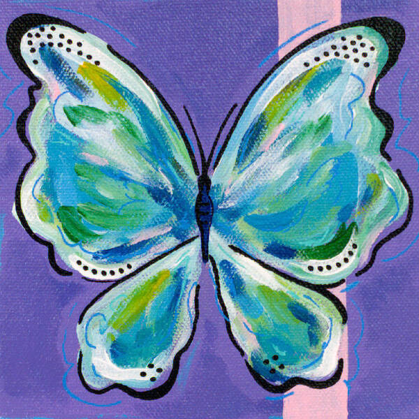 Butterfly Art Print featuring the painting Moment in Time by Beth Ann Scott