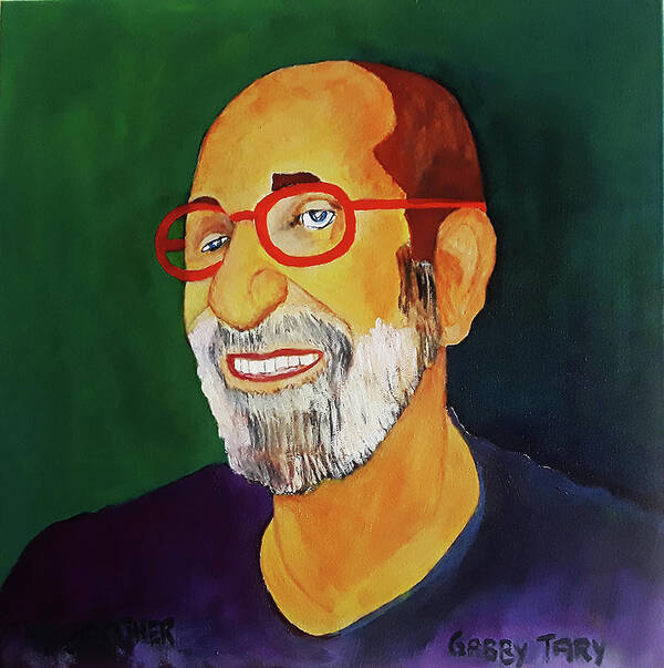 Portrait Art Print featuring the painting My Brother by Gabby Tary