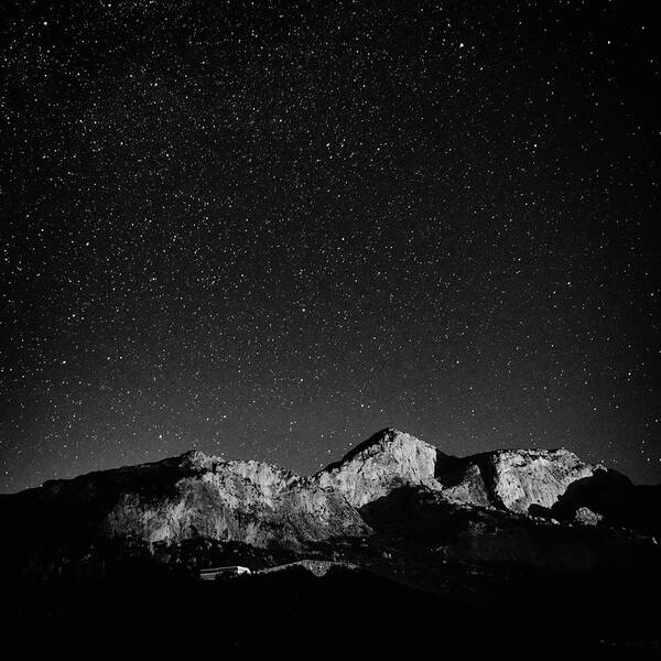 Black And White Art Print featuring the photograph Night on earth 5 by George Vlachos
