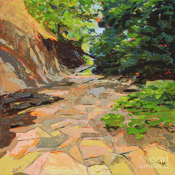 Nsr Art Print featuring the painting NSR Feeder Creek by Cheryl McClure