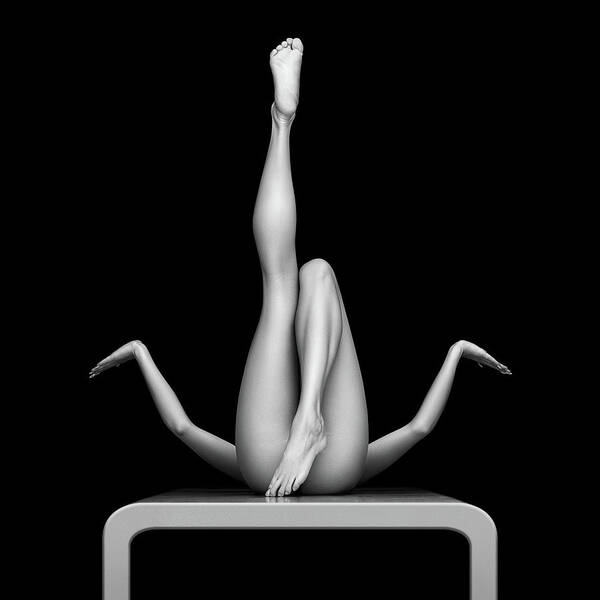 Woman Art Print featuring the photograph Nude woman fine art 26 by Johan Swanepoel
