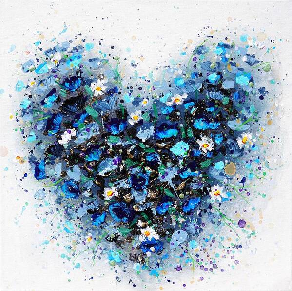 Heart Art Print featuring the painting Ocean of Love by Amanda Dagg