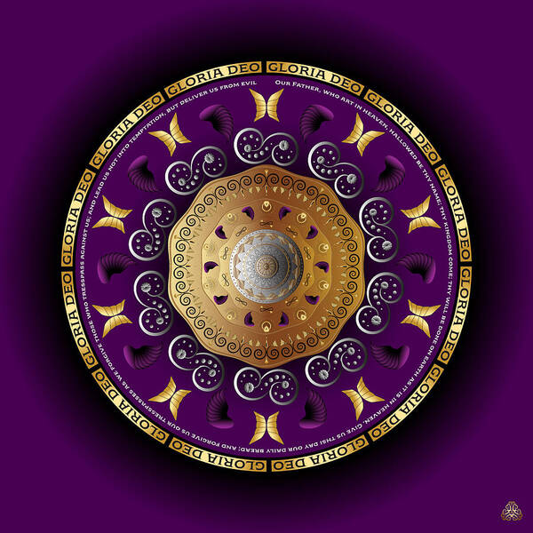 Mandala Graphic Design Art Print featuring the digital art Ornativo Vero Circulus No 4240 by Alan Bennington