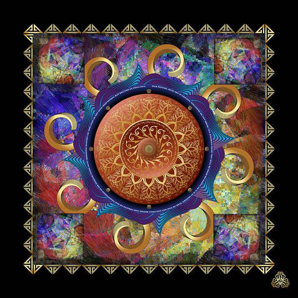 Mandala Graphic Art Print featuring the digital art Ornativo Vero Circulus No 4292 by Alan Bennington