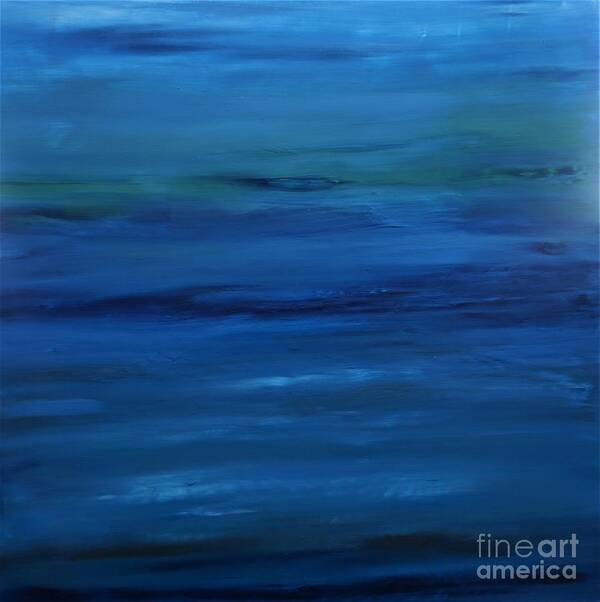 Shades Art Print featuring the painting Shades of Blue by Jimmy Clark