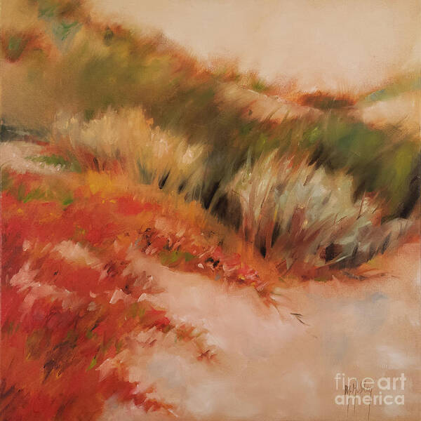 California Art Print featuring the painting Soft Dunes 1 by Mary Hubley