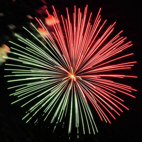 4 Th July Art Print featuring the photograph Star burst photograph of Fireworks 4th by Louis Dallara