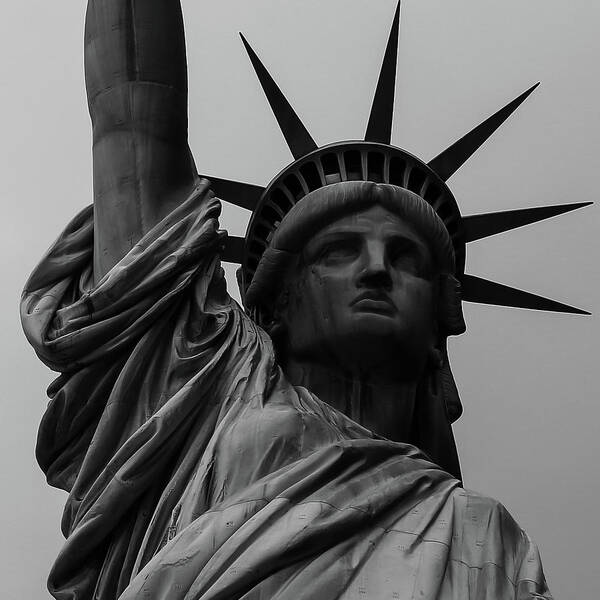New York Art Print featuring the photograph Statue Of Liberty by Alberto Zanoni