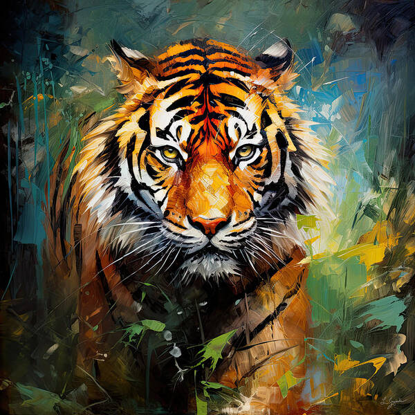 Tiger Art Print featuring the photograph Sumatran by Lourry Legarde