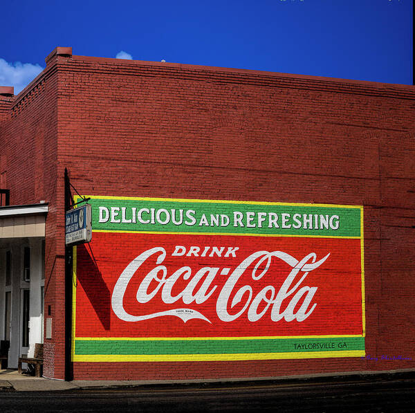 Coca Cola Sign Building Brick Art Print featuring the photograph Taylorsville Georga Old Brick Building With A Sign by Gary Shindelbower