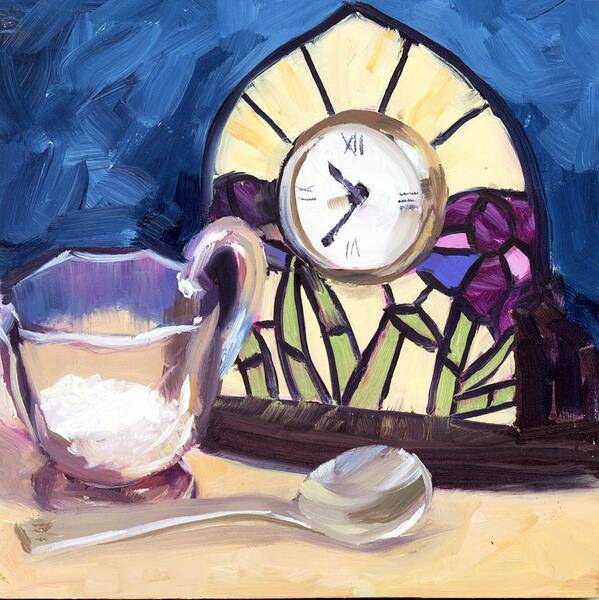 Spoon Art Print featuring the painting Time for Sugar by Alice Leggett