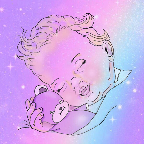 Baby Art Print featuring the digital art Twinkle, Twinkle Little Dreams by Kelly Mills