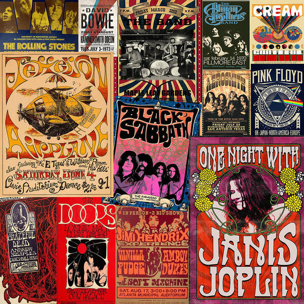 Vintage Concert, Music, Rock & Band Posters