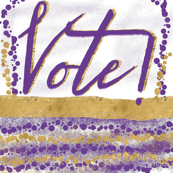 Vote Art Print featuring the digital art Vote by Bentley Davis