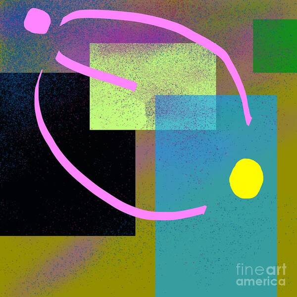 Abstraction Art Print featuring the digital art We Were Given New Words by Jeremiah Ray