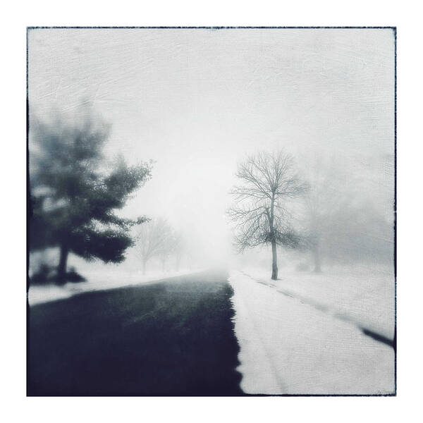 Winter Scene Art Print featuring the photograph Winter Road by Joy Sussman by Joy Sussman