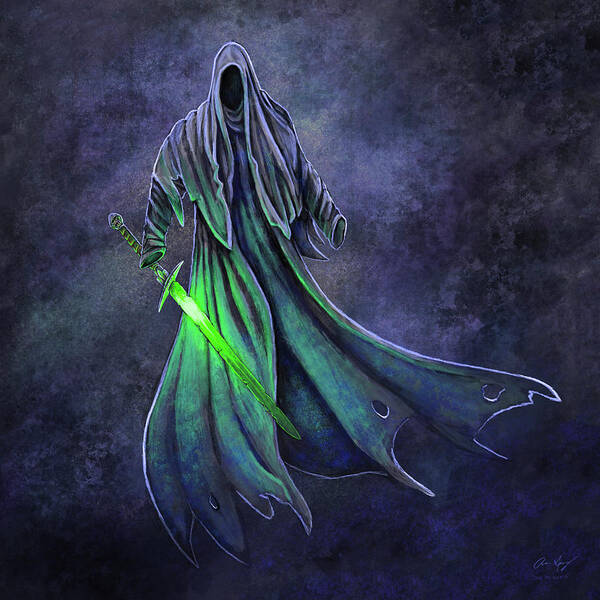 Wraith Art Print featuring the digital art Wraith by Aaron Spong
