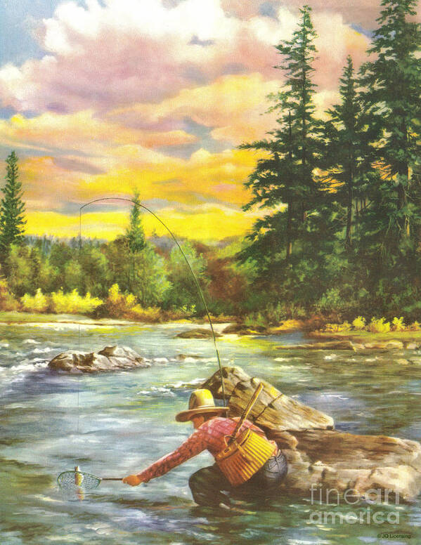 Boy Fishing Art Print by JQ Licensing - Fine Art America